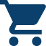 Shopping cart blue icon